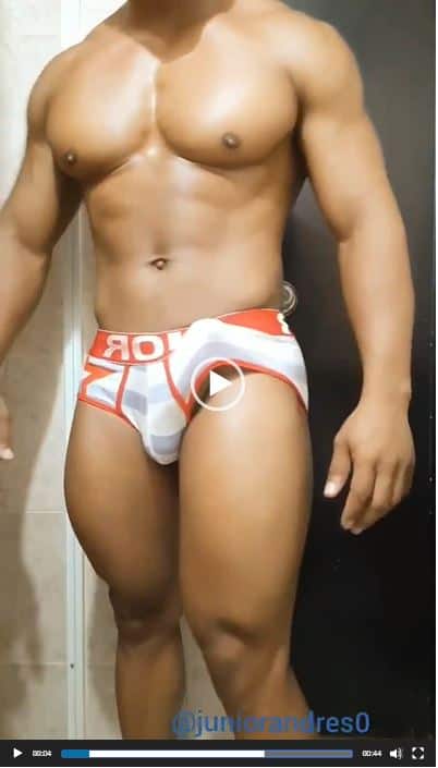 Teasing In His JOR Underwear 😍 @juniorandres0
